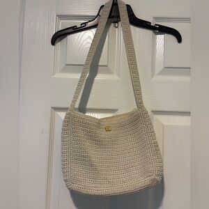 Cream Crochet Shoulder Bag
